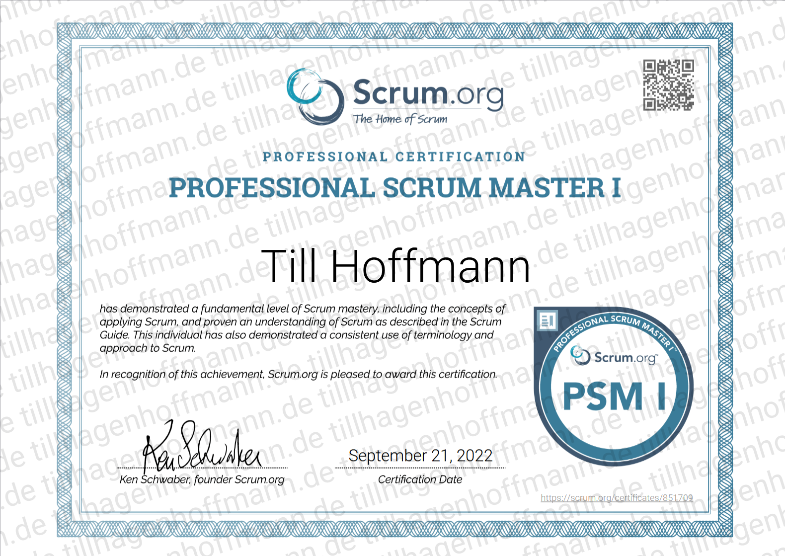 Professional Scrum Master I